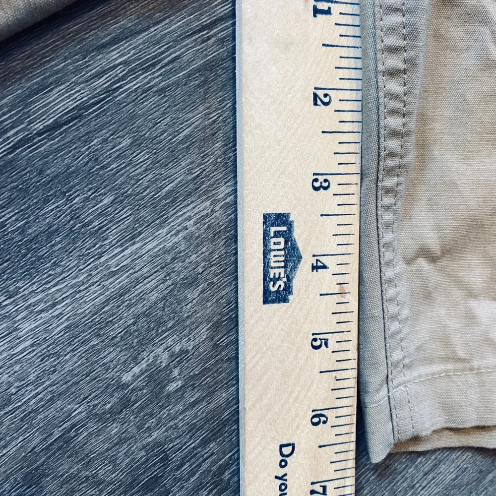 Hurley Mens Dri-FIT Chino Shorts Khaki Tan Size 32 Stretch Flat‎ Front Casual